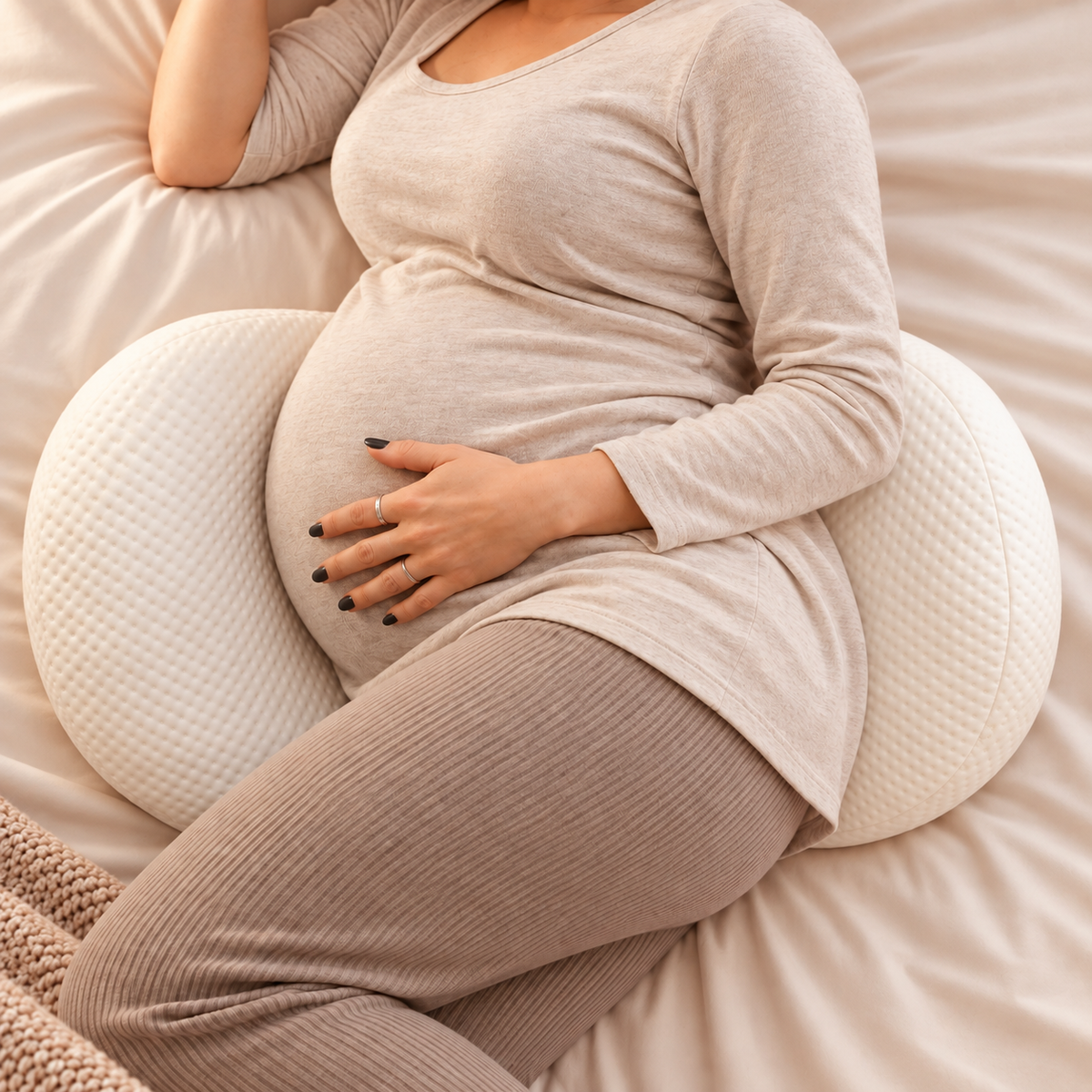وسادة الحمل ™Mumy لراحة الأم وصحة الجنين طوال الليل